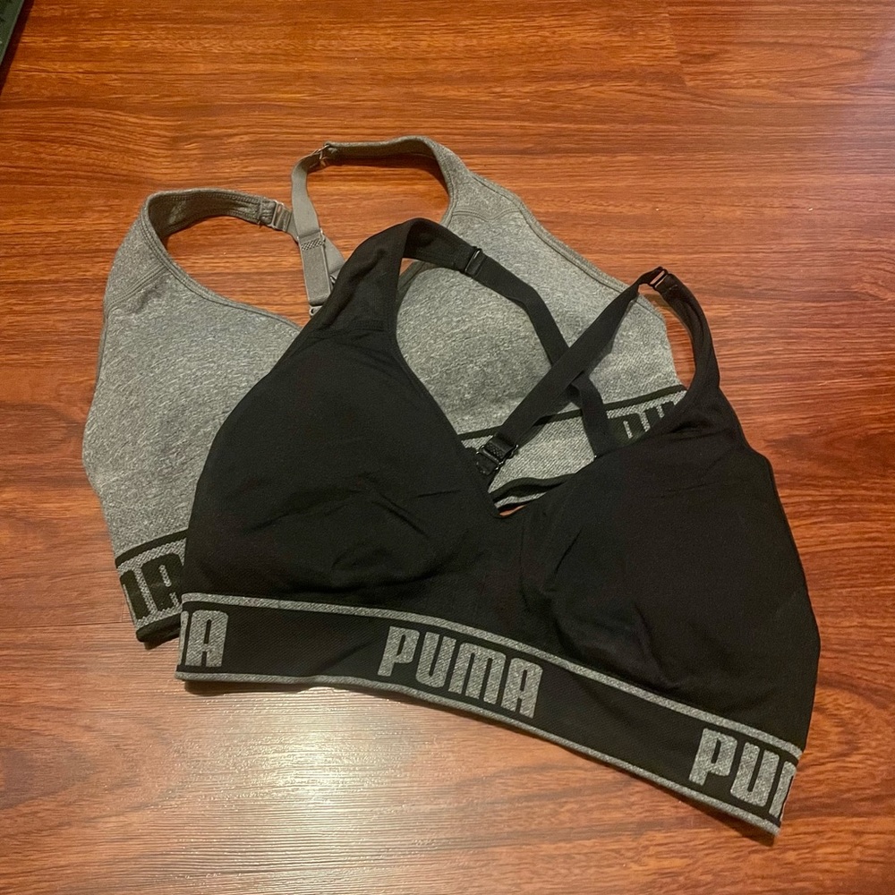 PUMA padded cross-back sports bra bundle